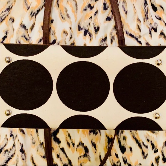 Kate Spade cream/brown polka dot shoulder bag - Picture 5 of 5